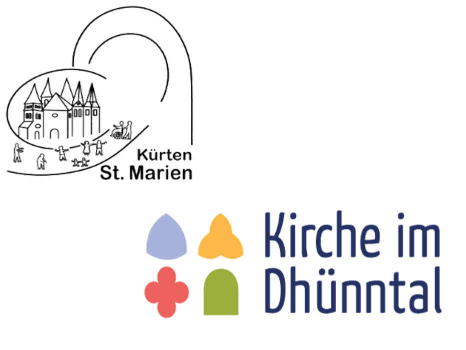 Die Abbildung die Logos der Pfarrgemeinden aus Odenthal und Kürten