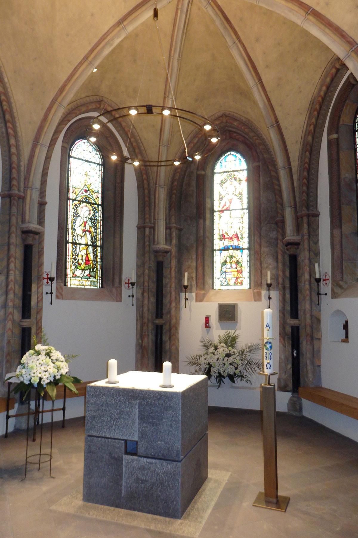 Der Altar und Altarraum der Markuskapelle