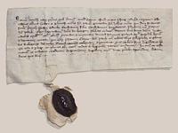 Pergament aus dem Jahre 1344