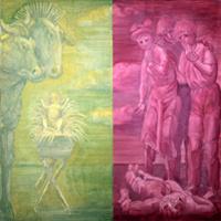 Altarbild in St. Engelbert: 6. Tag